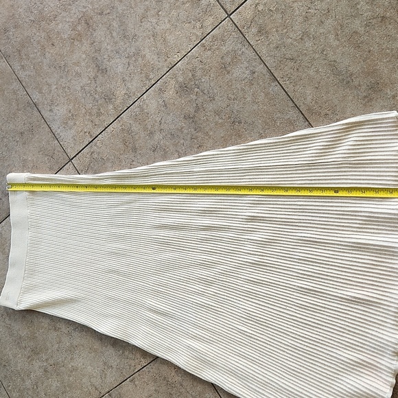 Free People Cream Ribbed A-Line Maxi Skirt - Picture 5 of 9
